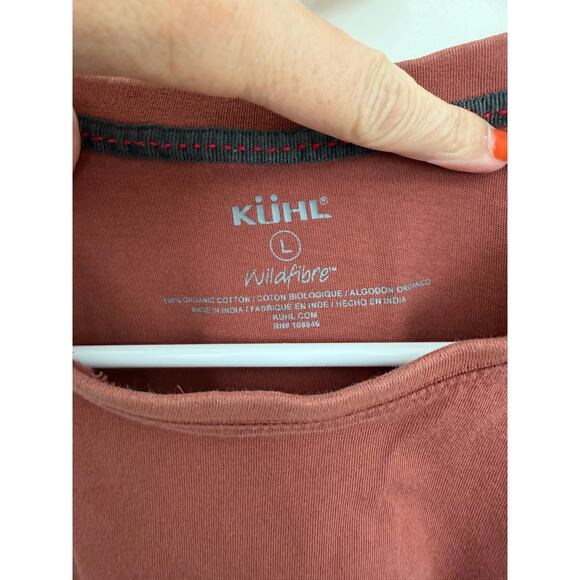 KUHL Wildfibre Cotton Bravado Tee Rust Orange Large - Picture 4 of 4